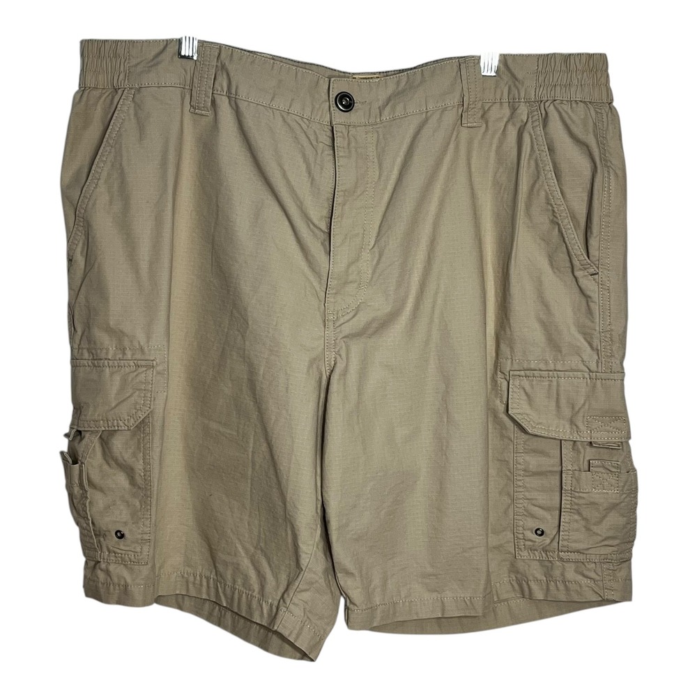 Red Head‎ Brand Co Mens Tan Ripstop Cargo Shorts Size 42 Elastic 612RHS188302SH